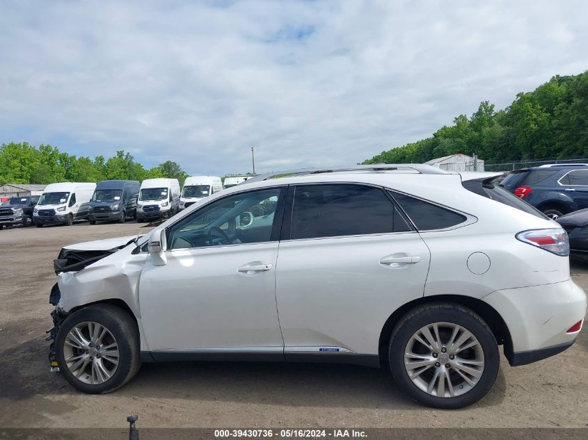 2012 Lexus Rx 450H VIN: JTJBC1BA8C2428884 Lot: 39430736