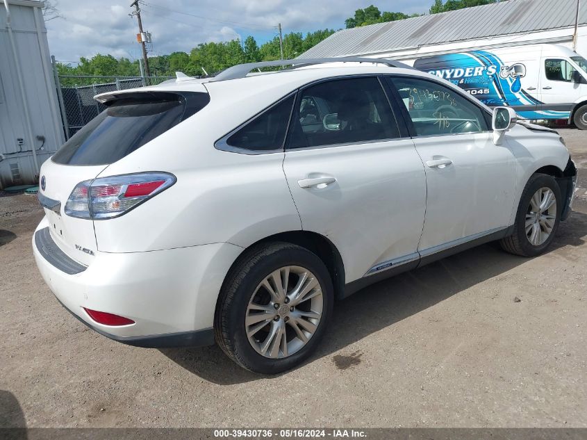 2012 Lexus Rx 450H VIN: JTJBC1BA8C2428884 Lot: 39430736