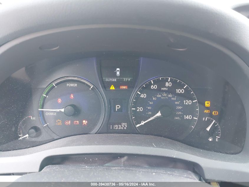 2012 Lexus Rx 450H VIN: JTJBC1BA8C2428884 Lot: 39430736