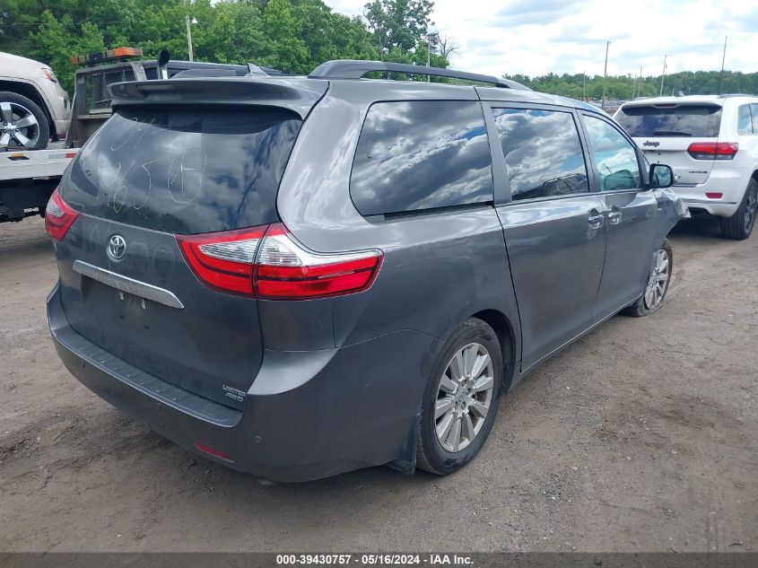 2017 Toyota Sienna Limited Premium 7 Passenger VIN: 5TDDZ3DC1HS172799 Lot: 39430757