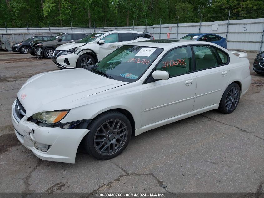 2008 Subaru Legacy 2.5I VIN: 4S3BL616187223494 Lot: 39430766