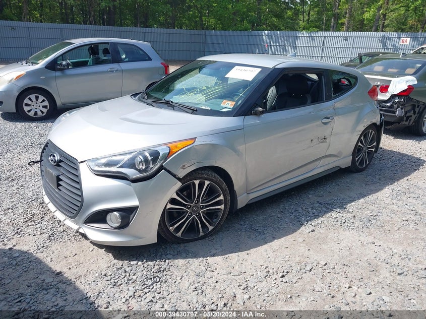 2016 Hyundai Veloster Turbo VIN: KMHTC6AE3GU264491 Lot: 39430797