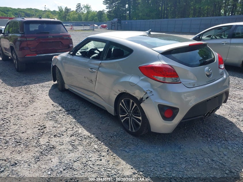 2016 Hyundai Veloster Turbo VIN: KMHTC6AE3GU264491 Lot: 39430797