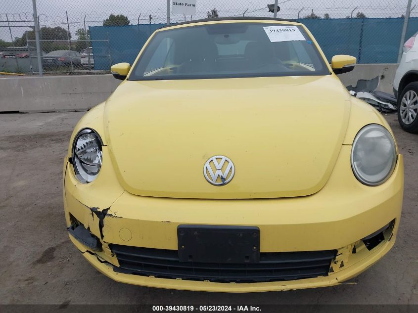 2013 Volkswagen Beetle 2.5L VIN: 3VW5P7AT0DM815592 Lot: 39430819