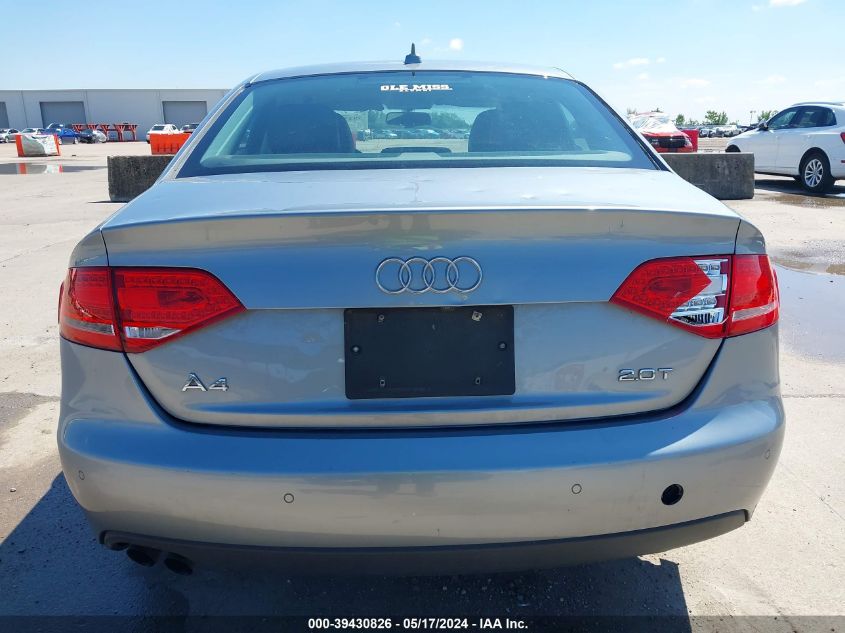 2011 Audi A4 2.0T Premium VIN: WAUEFAFL7BN043118 Lot: 39430826