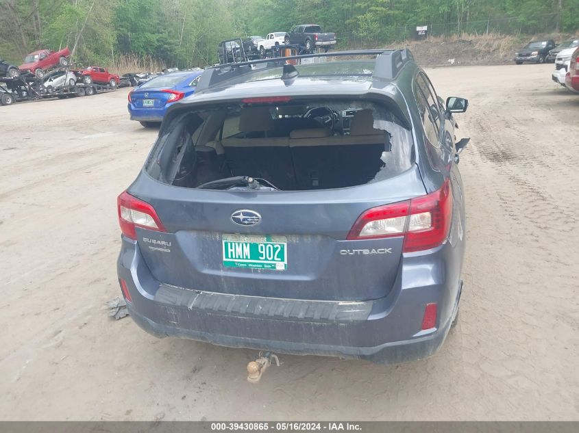 2016 Subaru Outback 2.5I Premium VIN: 4S4BSBHC4G3258460 Lot: 39430865