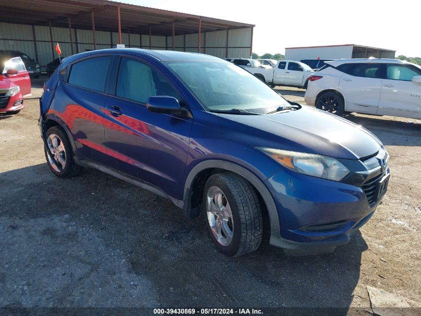 2016 Honda Hr-V Lx VIN: 3CZRU5H31GM705916 Lot: 39430869