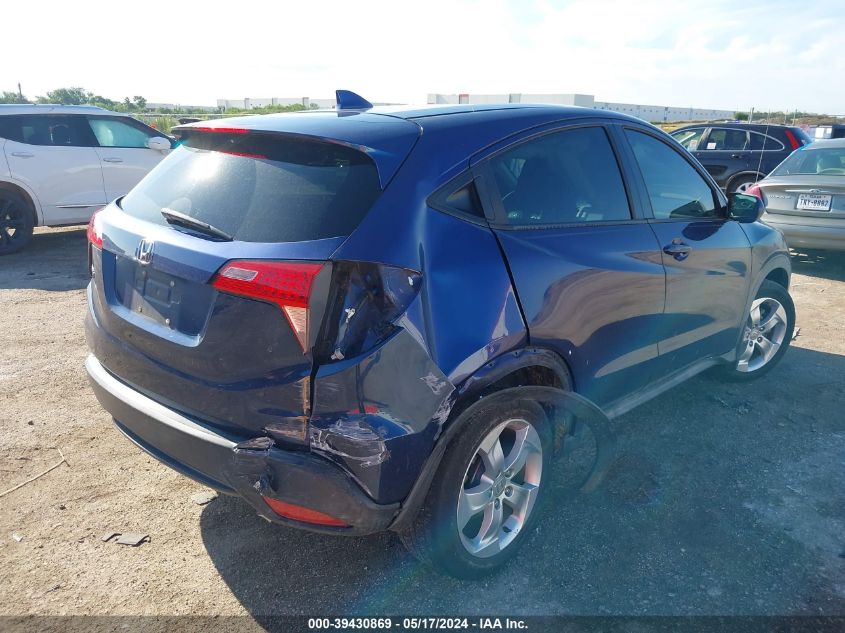 2016 Honda Hr-V Lx VIN: 3CZRU5H31GM705916 Lot: 39430869