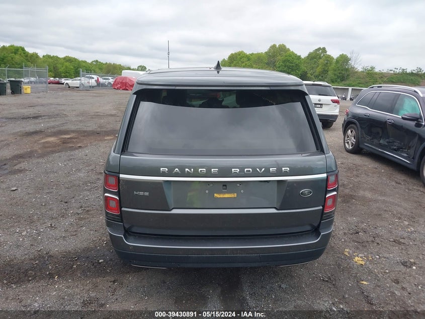 2018 LAND ROVER RANGE ROVER 3.0L V6 SUPERCHARGED HSE VIN: SALGS2SV1JA392214