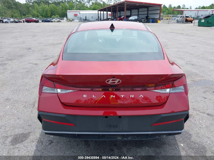 2024 Hyundai Elantra Sel VIN: KMHLM4DG7RU650848 Lot: 39430894