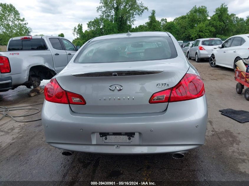 2011 Infiniti G37X VIN: JN1CV6AR2BM406309 Lot: 39430901