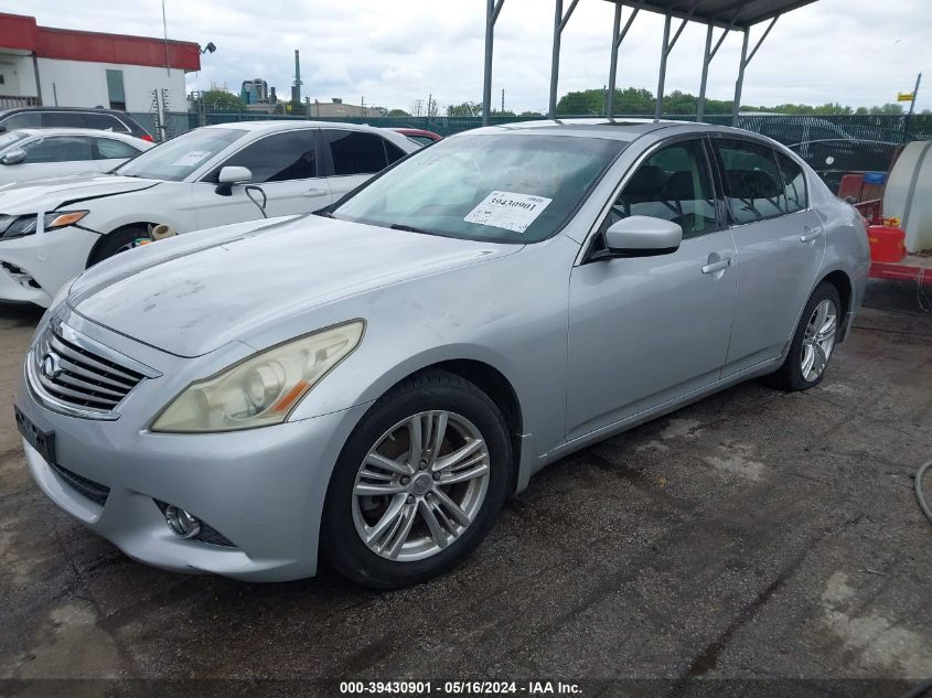 2011 Infiniti G37X VIN: JN1CV6AR2BM406309 Lot: 39430901