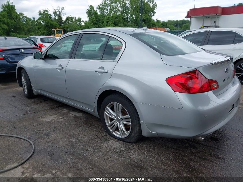 2011 Infiniti G37X VIN: JN1CV6AR2BM406309 Lot: 39430901