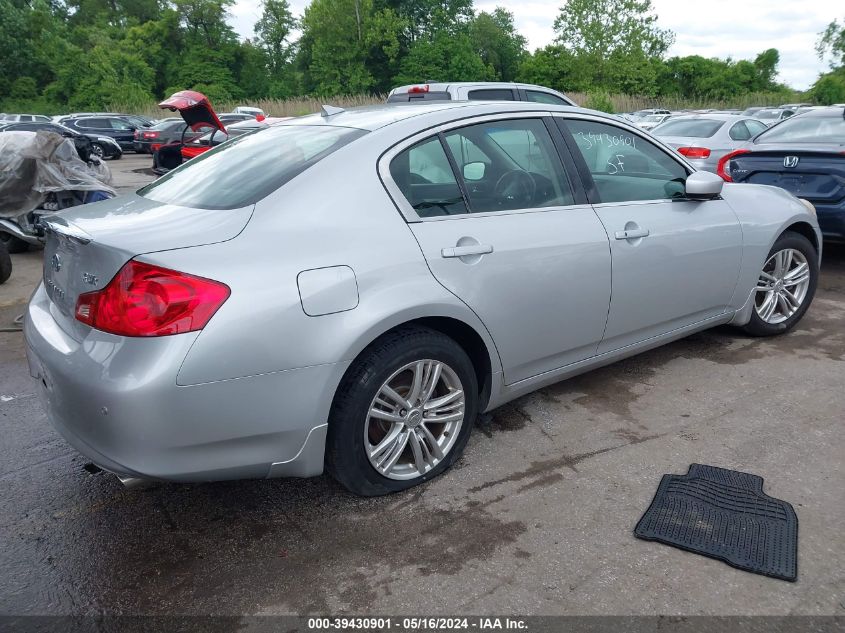 2011 Infiniti G37X VIN: JN1CV6AR2BM406309 Lot: 39430901