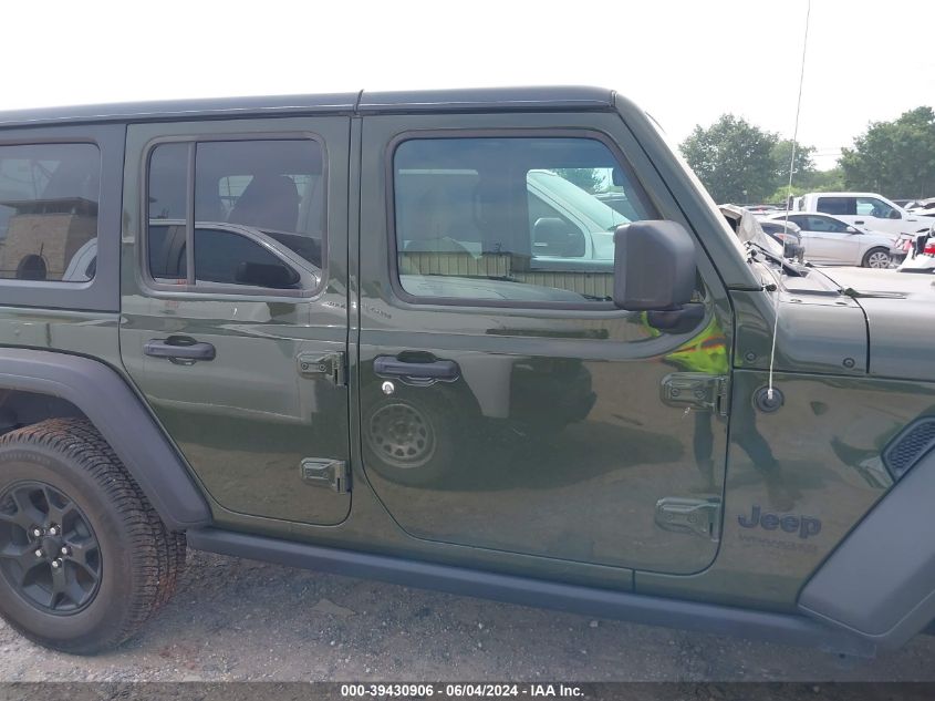 2022 Jeep Wrangler Unlimited Willys 4X4 VIN: 1C4HJXDN3NW263960 Lot: 39430906