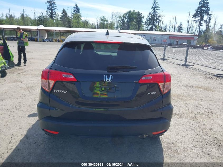 2016 HONDA HR-V EX - 3CZRU6H53GM754381