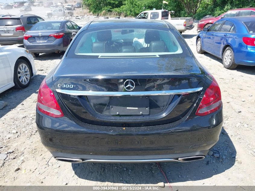 2017 Mercedes-Benz C 300 Luxury/Sport VIN: 55SWF4JBXHU196217 Lot: 39430943