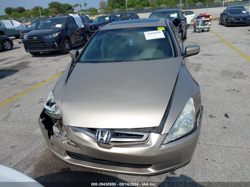 2003 Honda Accord 3.0 Ex VIN: 1HGCM665X3A012163 Lot: 39430950