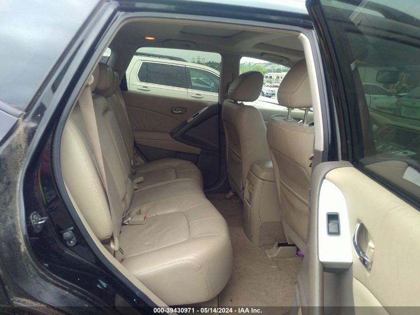 2010 Nissan Murano Sl VIN: JN8AZ1MW2AW114101 Lot: 39430971