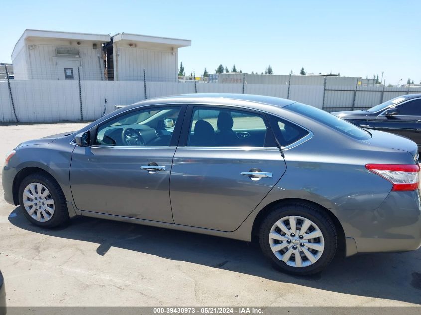 2015 Nissan Sentra S VIN: 3N1AB7AP9FY359609 Lot: 39430973