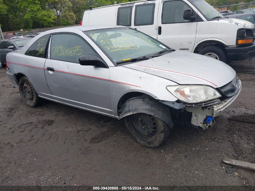 2004 Honda Civic Vp VIN: 1HGEM22154L061071 Lot: 39430988