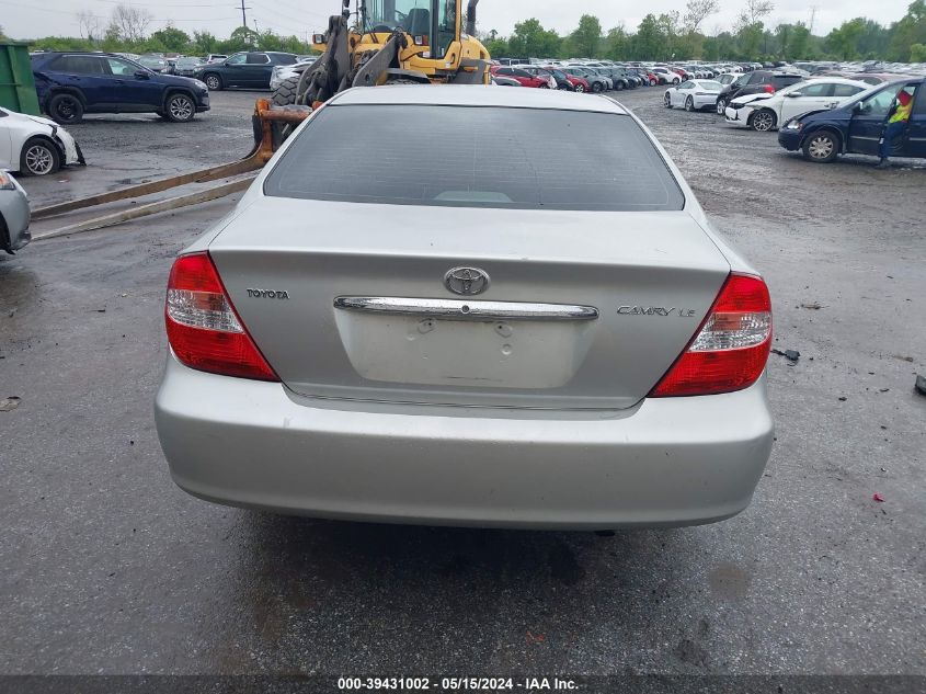 2004 Toyota Camry Le VIN: 4T1BE32K24U284607 Lot: 39431002