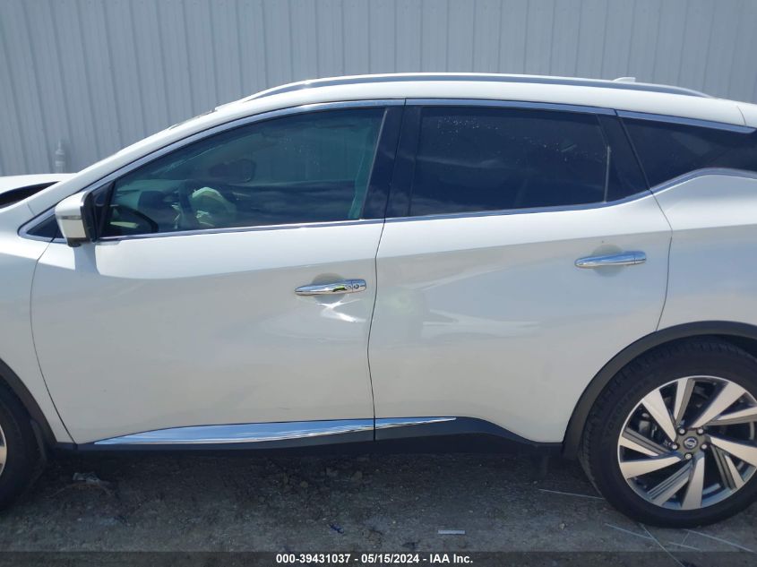 2020 Nissan Murano Sl Fwd VIN: 5N1AZ2CJ1LN121262 Lot: 39431037