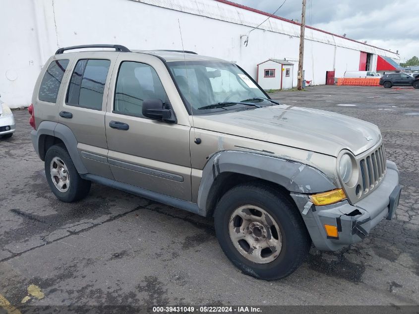 2006 Jeep Liberty Sport VIN: 1J4GK48K36W240732 Lot: 39431049