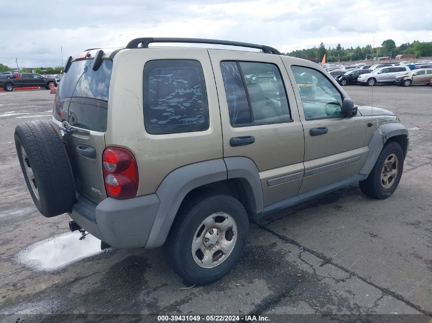 2006 Jeep Liberty Sport VIN: 1J4GK48K36W240732 Lot: 39431049