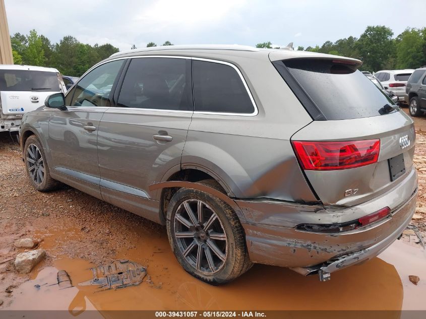 2017 Audi Q7 3.0T Premium VIN: WA1LAAF71HD039666 Lot: 39431057