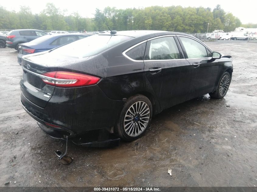 2017 Ford Fusion Se VIN: 3FA6P0H9XHR111858 Lot: 39431072