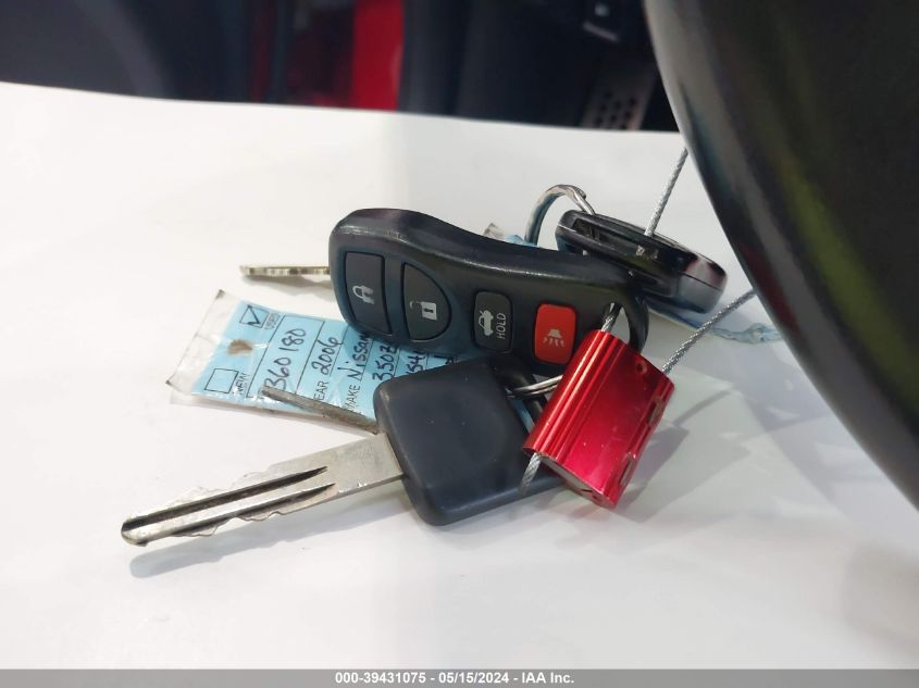 2006 Nissan 350Z Touring VIN: JN1AZ36A56M454051 Lot: 39431075