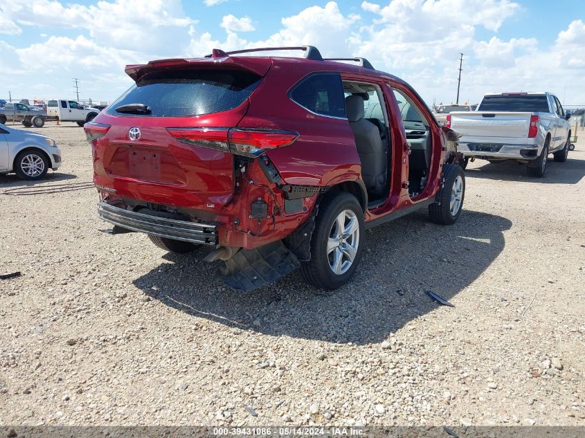 2020 Toyota Highlander Le VIN: 5TDZZRAH7LS512829 Lot: 39431086