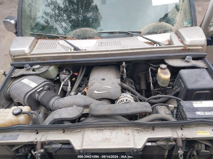 2003 Hummer H2 VIN: 5GRGN23U53H144335 Lot: 39431094