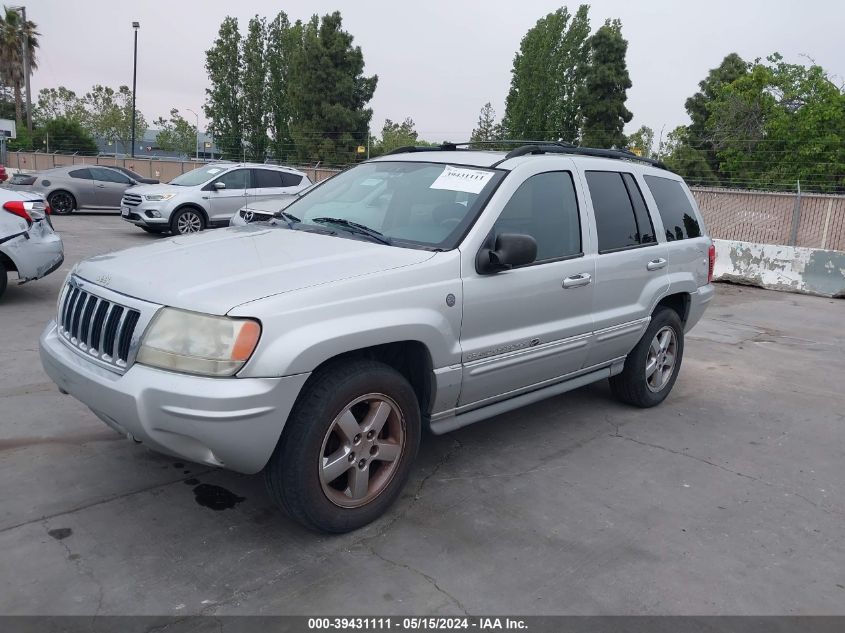 2004 Jeep Grand Cherokee Overland VIN: 1J8GW68J34C410219 Lot: 39431111