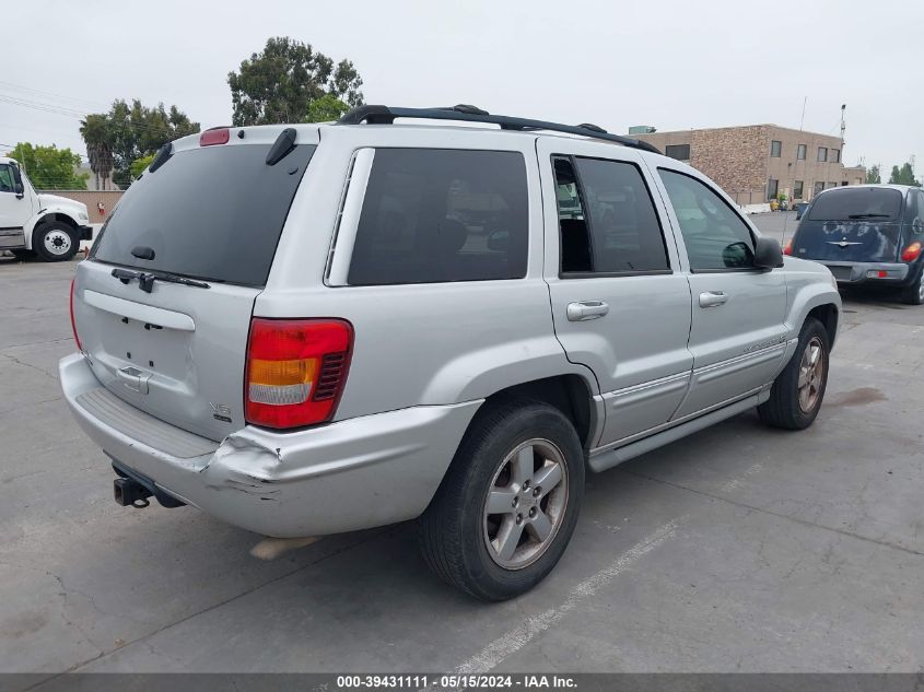 2004 Jeep Grand Cherokee Overland VIN: 1J8GW68J34C410219 Lot: 39431111