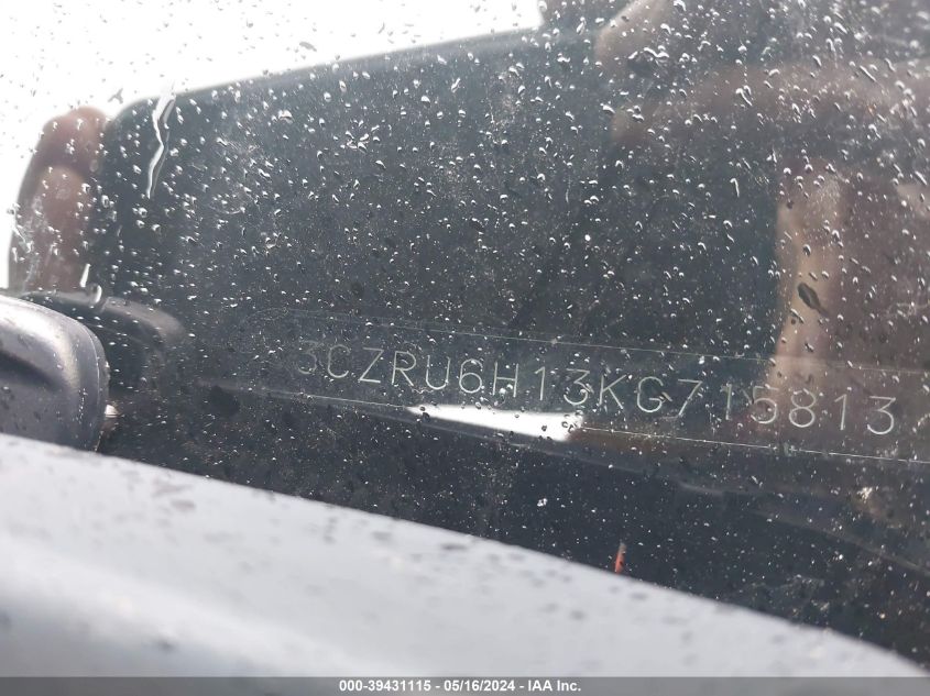 2019 Honda Hr-V Sport VIN: 3CZRU6H13KG715813 Lot: 39431115