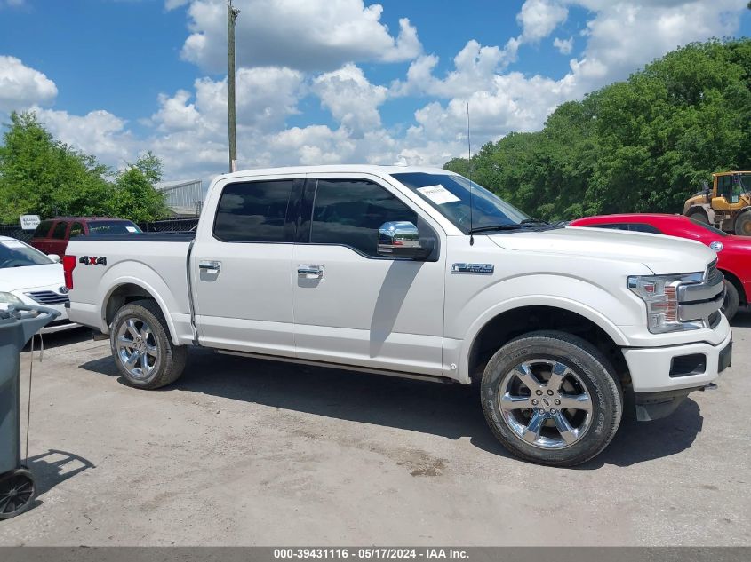 2018 Ford F-150 Platinum VIN: 1FTEW1E53JFD33855 Lot: 39431116