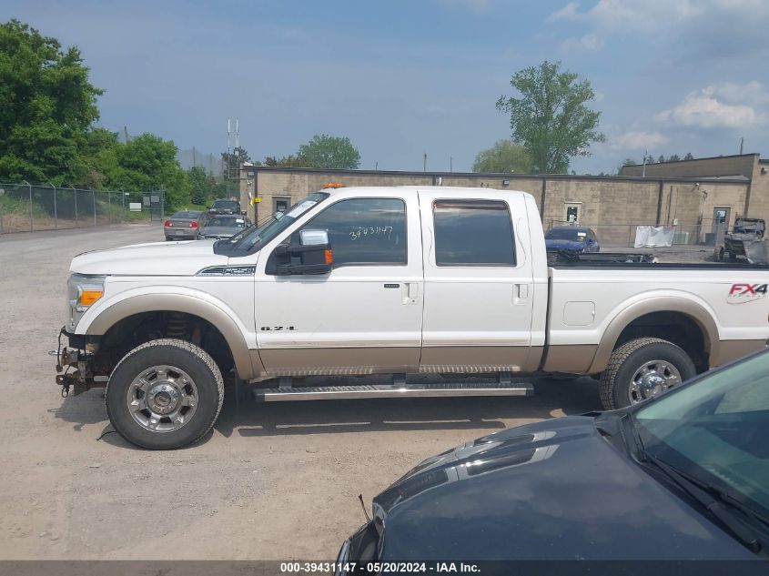 2012 Ford F-250 Lariat VIN: 1FT7W2B60CEC20661 Lot: 39431147