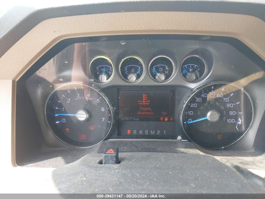 2012 Ford F-250 Lariat VIN: 1FT7W2B60CEC20661 Lot: 39431147