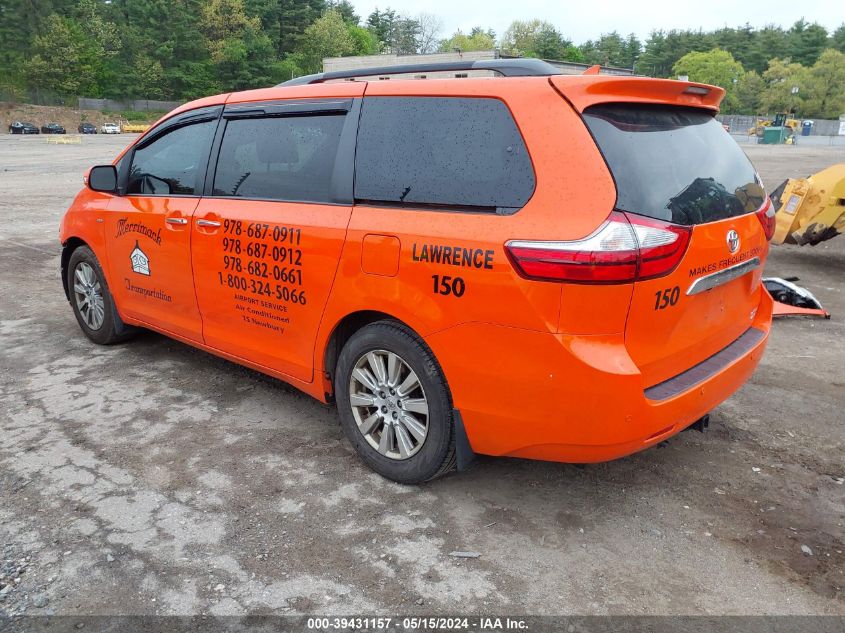 2017 Toyota Sienna Xle/Limited VIN: 5TDDZ3DC4HS182789 Lot: 39431157