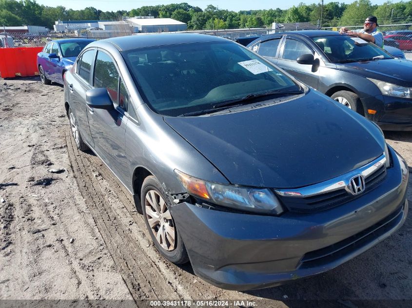 2012 Honda Civic Lx VIN: 19XFB2F53CE077380 Lot: 39431178