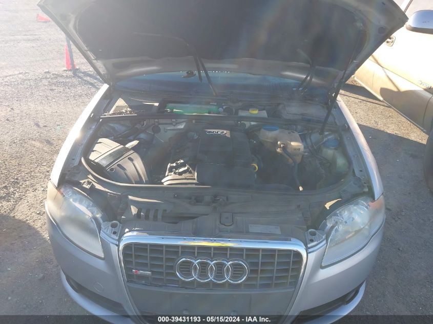 2008 Audi A4 2.0T Quattro VIN: WAUDF78E68A155356 Lot: 39431193