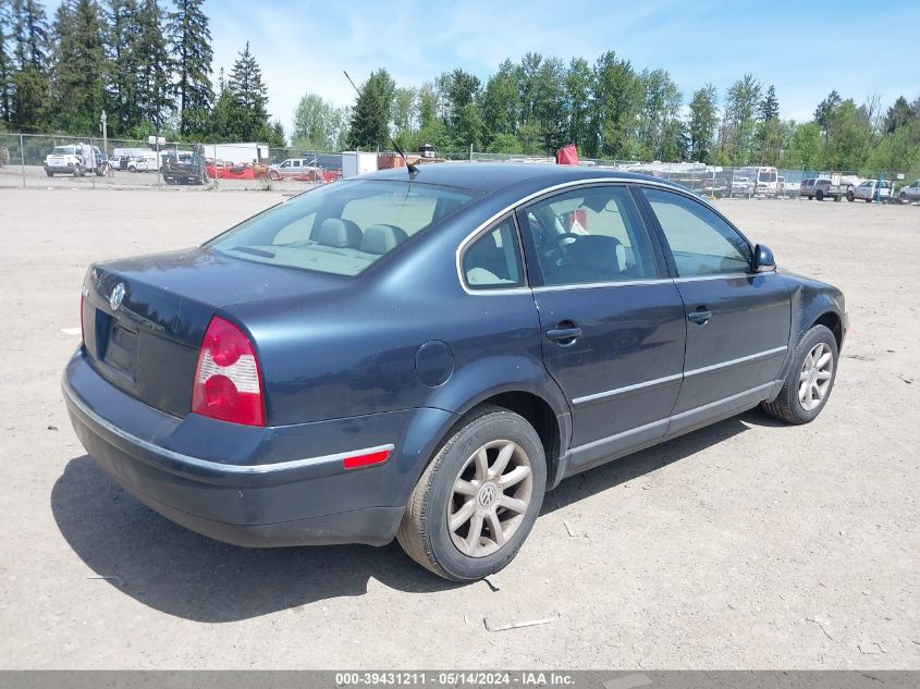 2004 Volkswagen Passat Gls VIN: WVWPD63BX4E269585 Lot: 39431211