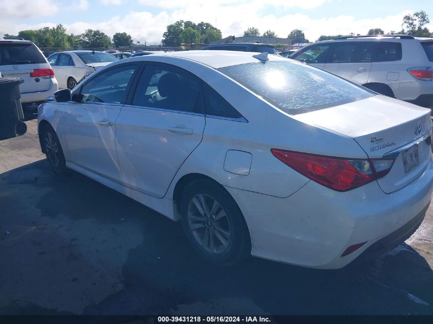 2014 Hyundai Sonata Gls VIN: 5NPEB4AC9EH920476 Lot: 39431218