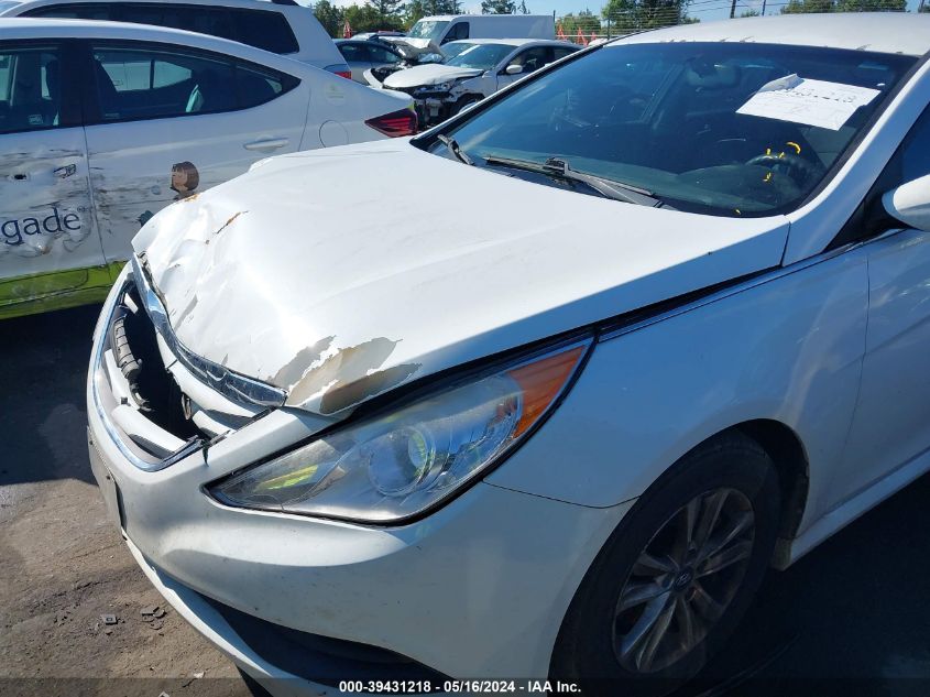 2014 Hyundai Sonata Gls VIN: 5NPEB4AC9EH920476 Lot: 39431218