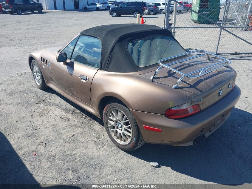 2001 BMW Z3 2.5I VIN: WBACN33411LK45174 Lot: 39431224