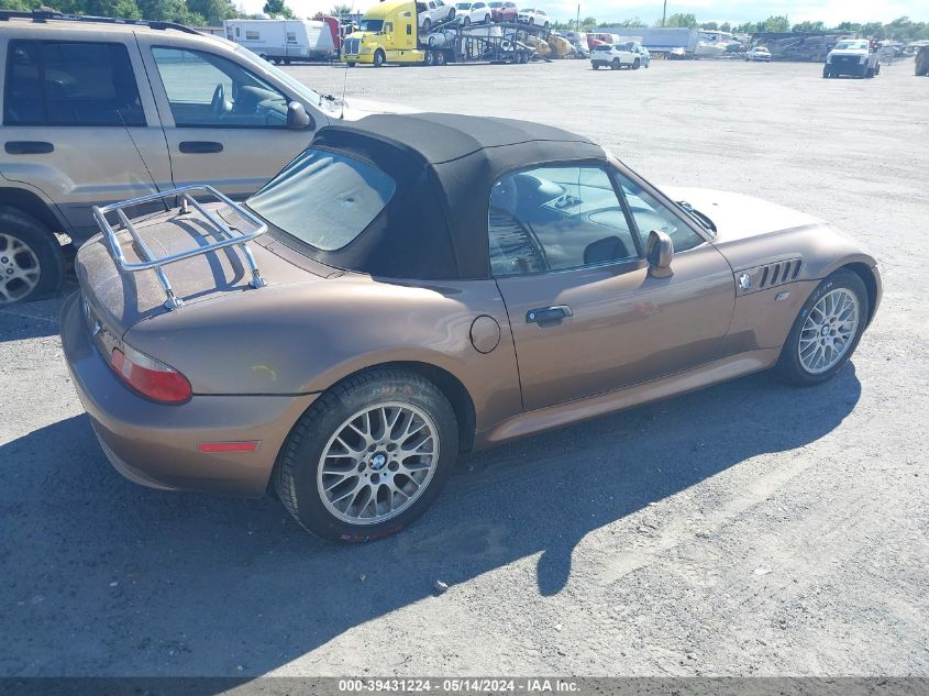 2001 BMW Z3 2.5I VIN: WBACN33411LK45174 Lot: 39431224