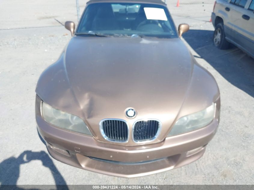 2001 BMW Z3 2.5I VIN: WBACN33411LK45174 Lot: 39431224