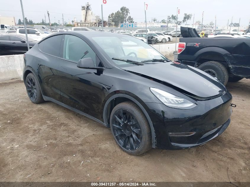 2021 Tesla Model Y Long Range Dual Motor All-Wheel Drive VIN: 5YJYGDEE2MF274625 Lot: 39431257